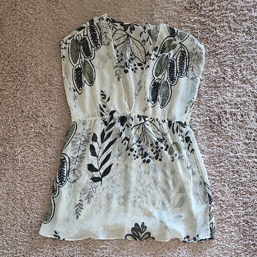 Floral Strapless Top